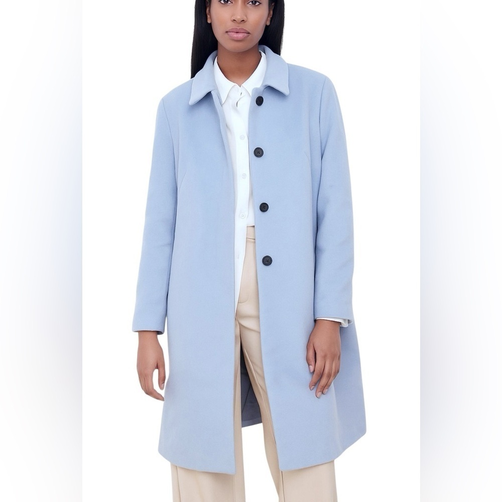 Country Road wool angora trench coat preppy chic classic minimalist fall winter